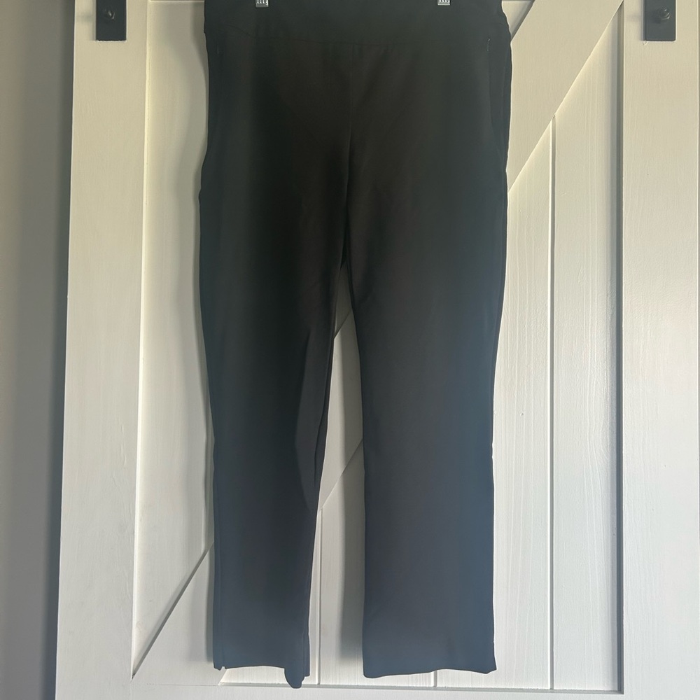 Black Straight-Leg Pants